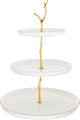 Al Saif Gallery Porcelain Dessert Serving Stand, 3 Levels - White product image 2