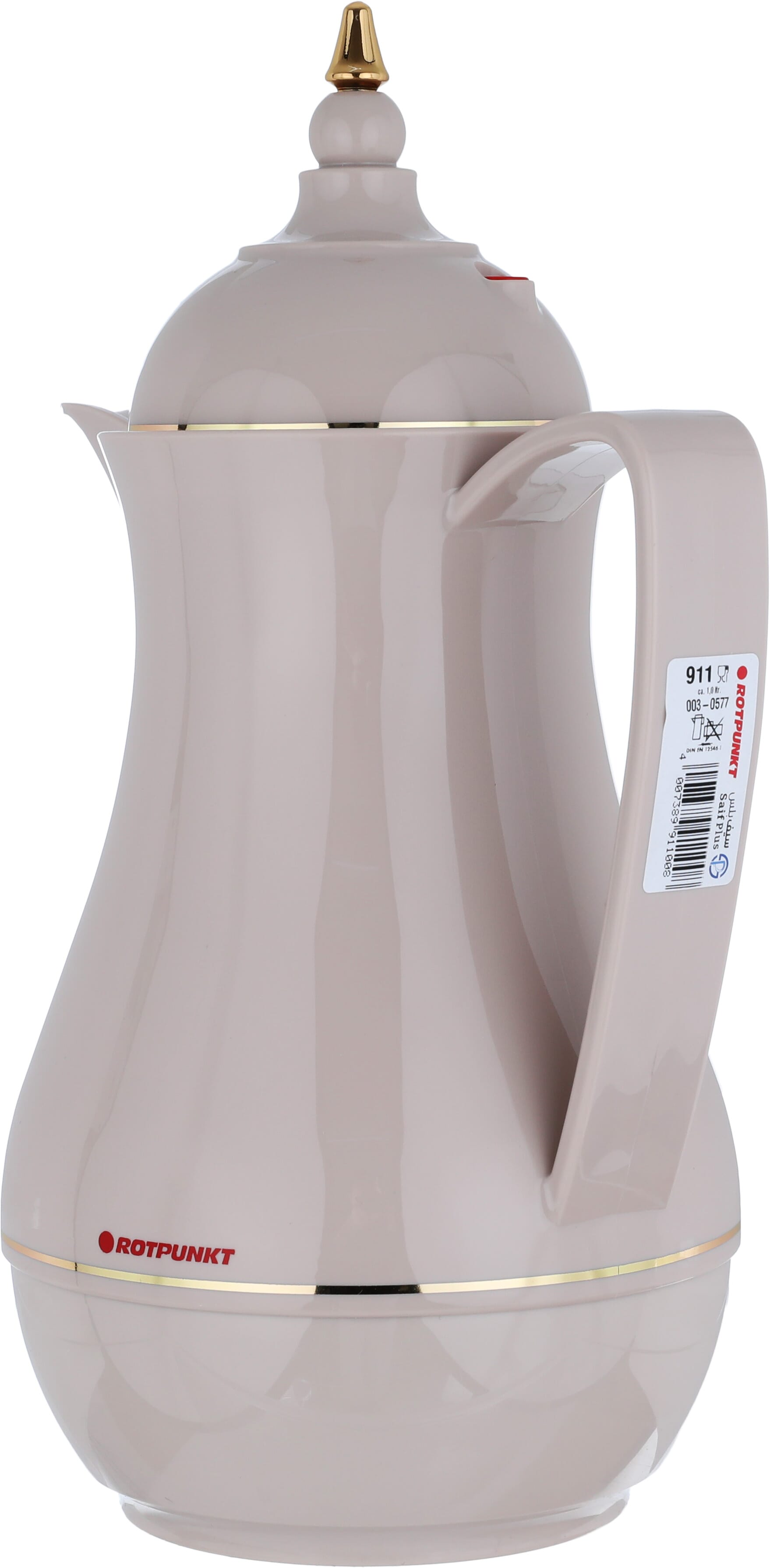 Rotpont thermos, 1 liter, glass inner container, plastic outer shell - brown product image 2