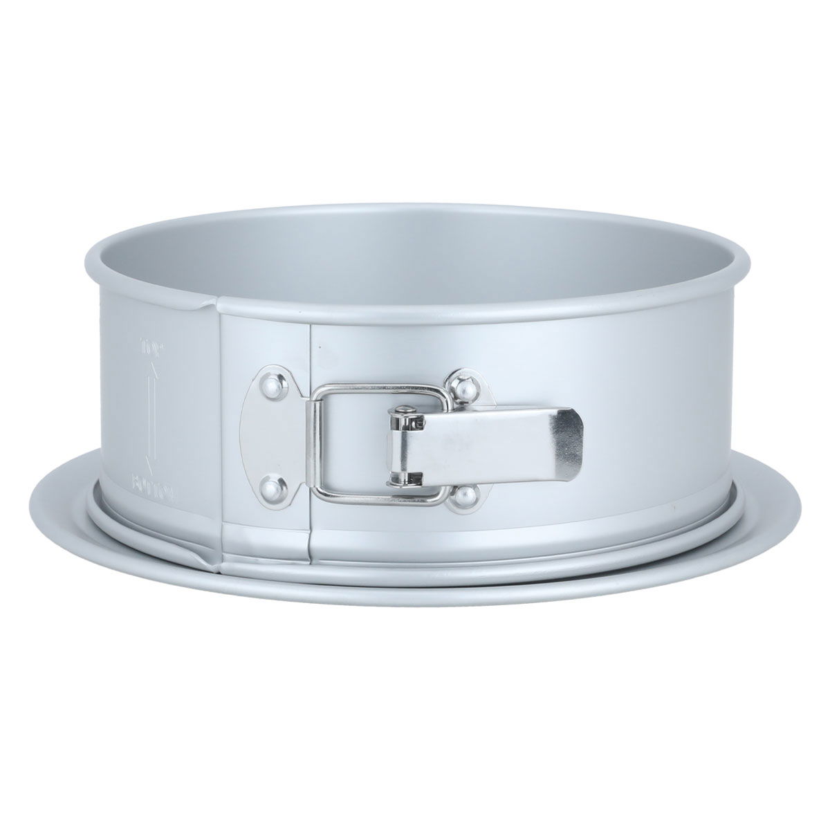 Bake Chef Aluminum Cake Pan, 9 x 3 Inch Round with Lock - Silver product image