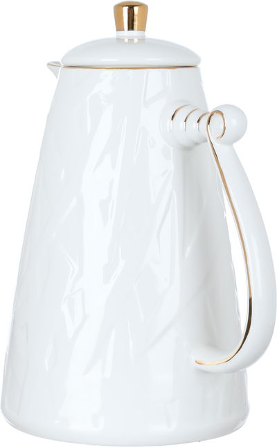 Al Saif Gallery porcelain thermos, 1.5 liters, engraved with gold-white script product image 2