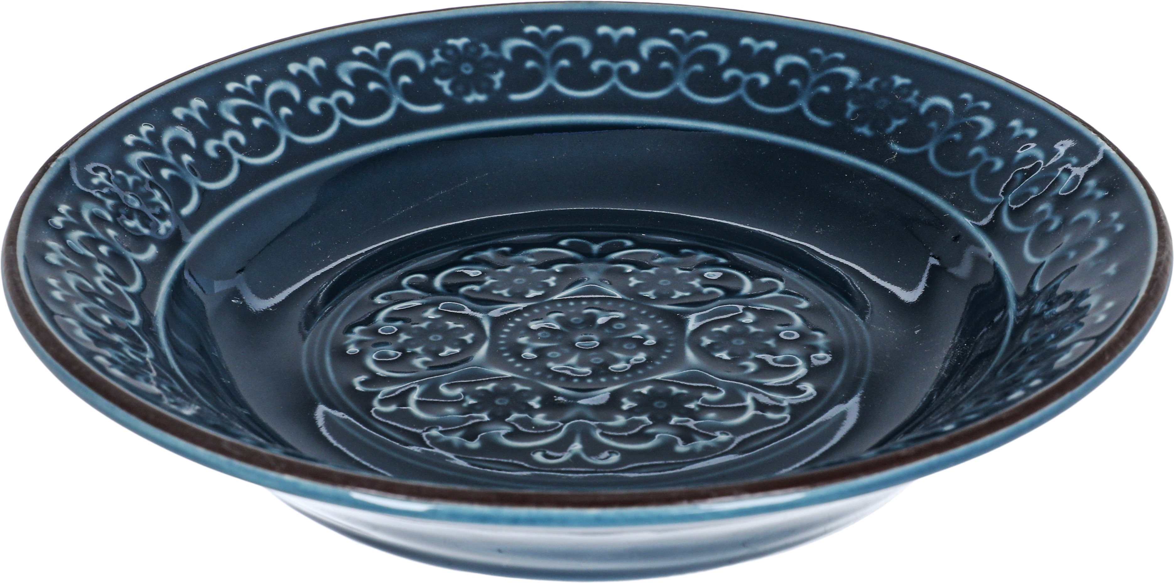 Tourist Porcelain Plate Set, 16 Pieces - Dark Blue product image 3