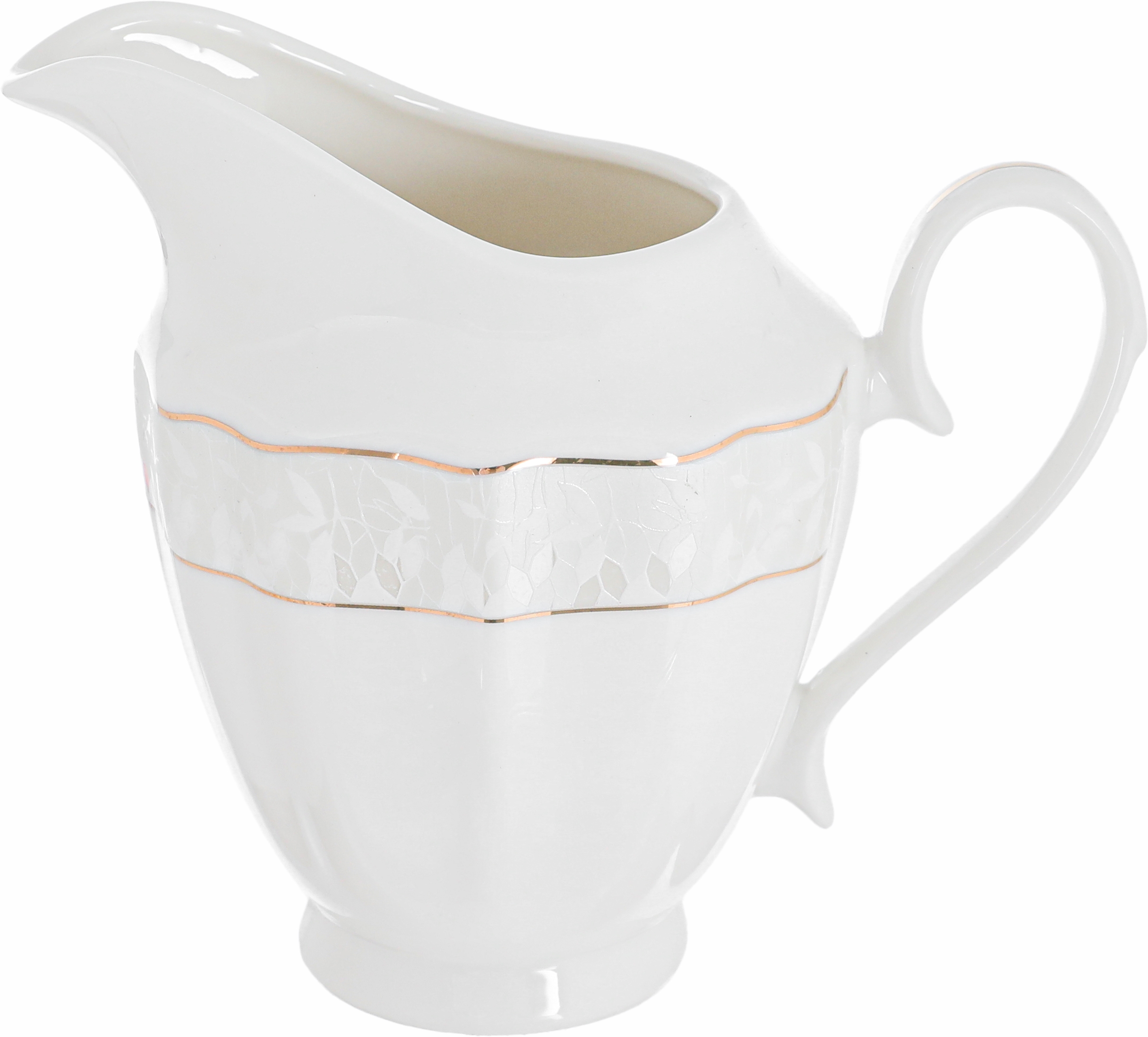 طقم سفرة بورسلان فيكتوريا السيف غاليري، 65 قطعة، منقوش، خط ذهبي - أبيض product image 11