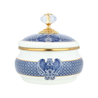 وعاء تقديم بورسلان السيف غاليري، دائري عميق - أبيض product image 1