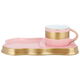Al Saif Gallery porcelain coffee cup and saucer, two pieces - pink product image 2