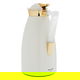 Maha Al Saif Gallery Thermos Set, 2 Pieces, 1/1 Liter, Inner Glass Container, Stainless Steel Outer Body - Pearl product image 2