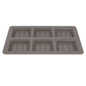 Granite Bake Chef Mold, Rectangle, 2.5 x 28.3 x 40.5 cm, 6 Eyes - Brown product image 2