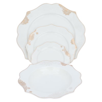 طقم سفرة بورسلان السيف غاليري، 166 قطعة - أبيض product image 7