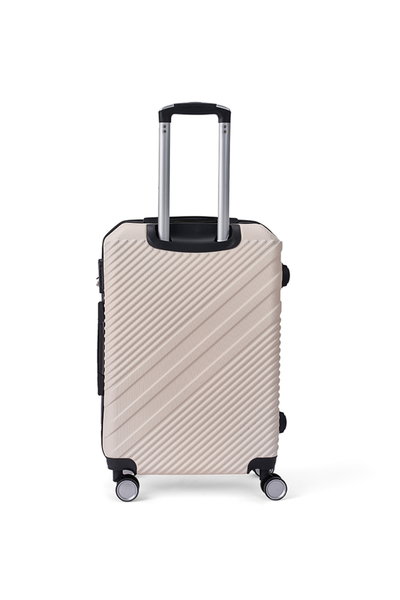 طقم شنط سفر ABS ليمرا، 3 مقاسات، 4 عجلات، زاويه 360 درجة، LMA-1534 - بيج product image 3