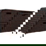 دولاب خوص السيف غاليري، ثلاث سلات - بني غامق product image 2