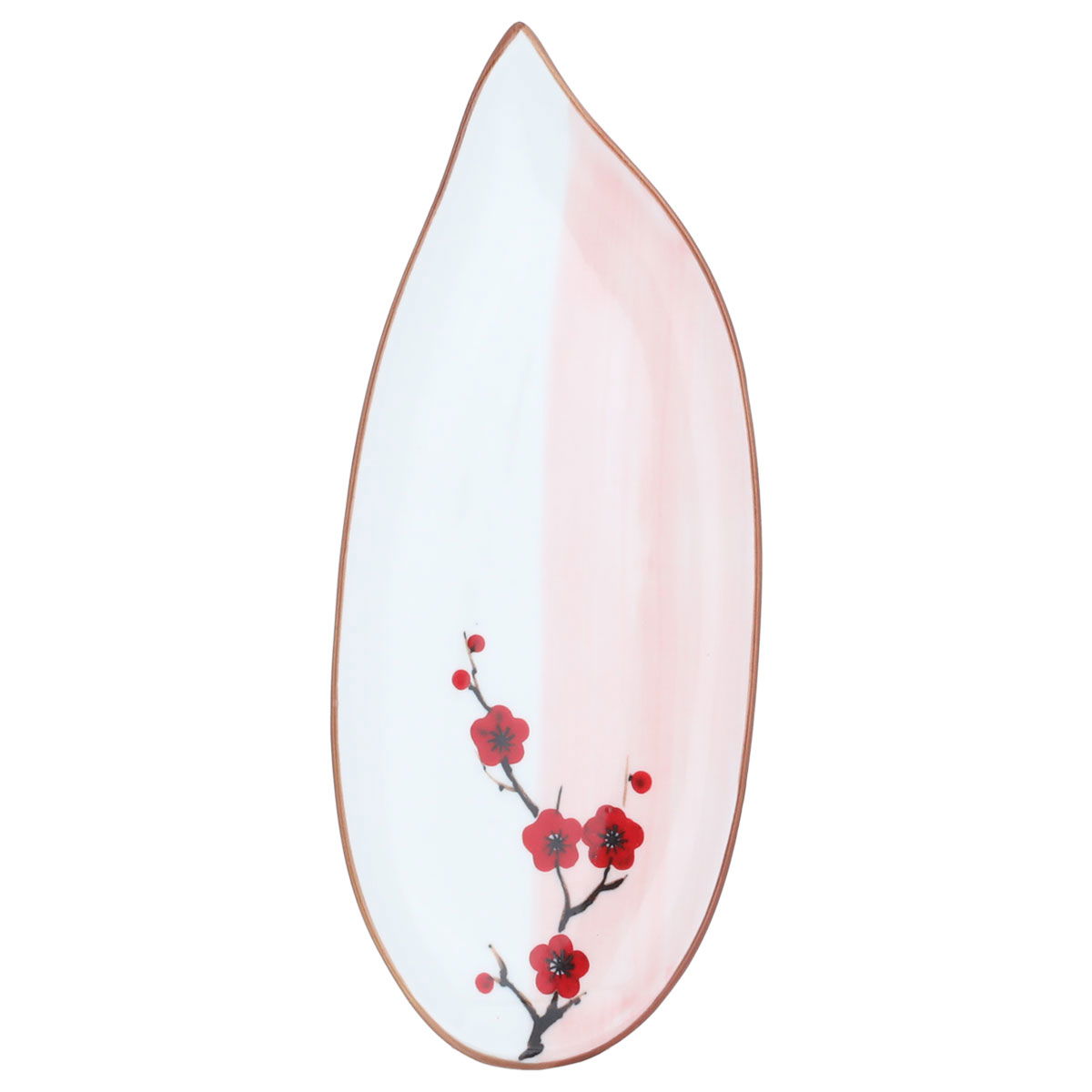 Al Saif Gallery porcelain dessert plate, 9 inches, teardrop - white product image 2