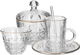 Al Saif Gallery Glass Bialat Serving Set, 26 Pieces - Clear product image 1