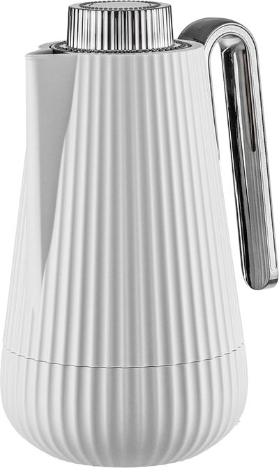 ترمس سمو جلوري، 0.7 لتر، يد نيكل، الخامة الداخلية زجاج، ضغاط - رمادي فاتح اسود لامع product image 3