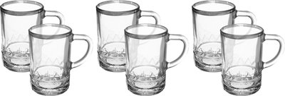 طقم بيالات زجاج السيف غاليري، 6 قطع - شفاف product image 1