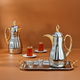 Arwa Al Saif Gallery thermos set, 1 + 1 liter, two pieces, thermal glass inner shell, plastic outer shell - silver product image 2