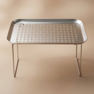 Bialat SteelAl Saif Gallery Drying Chair, 27.5x18.6 cm, Rectangle - Silver product image