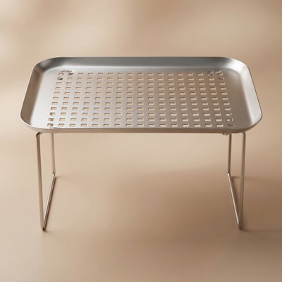 Bialat SteelAl Saif Gallery Drying Chair, 27.5x18.6 cm, Rectangle - Silver product image 1
