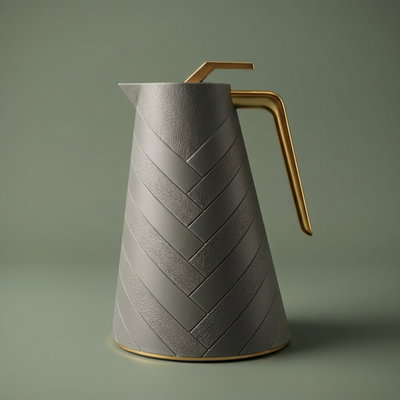 Glory Thermos, 500 ml, glass inner container, plastic outer shell - dark gray product image 1