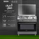 Edison Edgs-90-3 Free Standing Gas Oven, 60 X 90 Cm, 5 Burners - Silver product image 5