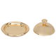 Al Saif Gallery steel date, 11 cm, round,cover, engraved - gold product image 2