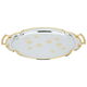 Al Saif Gallery steel topper set, 3 pieces, oval - silver product image 1