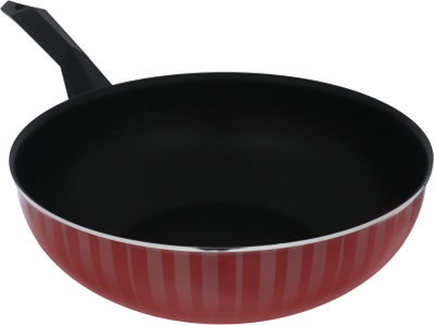 مقلاه تيفلون بغطاء زجاج السيف بلص، 28 سم، - احمر product image 2
