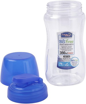 مطارة بلاستيك لوك اند لوك، 350 مل، غطاء - شفاف ازرق product image 2