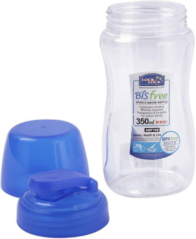 مطارة بلاستيك لوك اند لوك، 350 مل، غطاء - شفاف ازرق product image 2