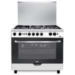 فرن غاز هاس، 5 عيون، 90x60 سم، HC960FE1 - فضي product image 1