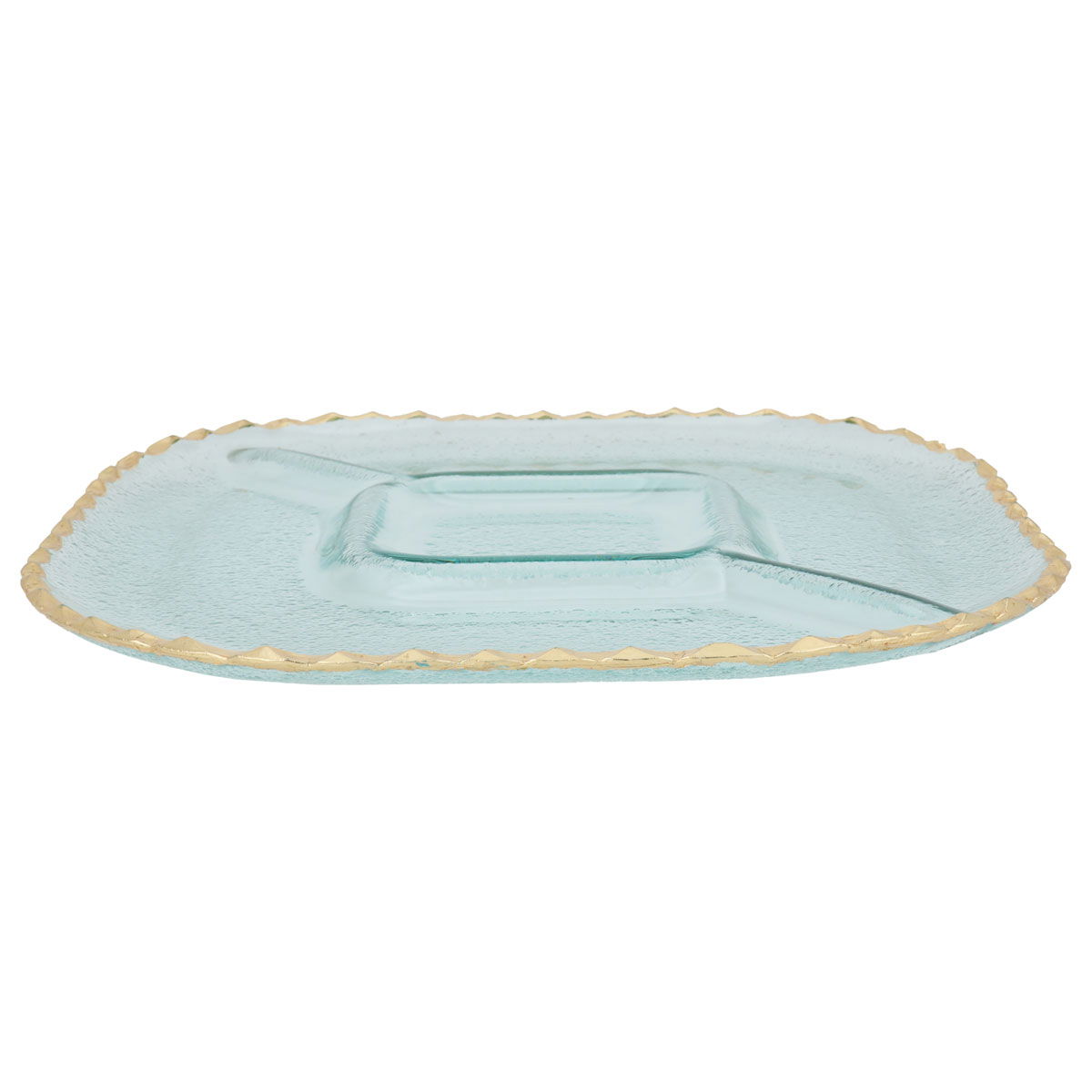 Al Saif Gallery glass plate, 2 x 33 cm, square, divided - transparent product image 2