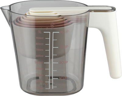 طقم اداوت قياس اكريليك السيف غاليري، 1 لتر - شفاف product image 1