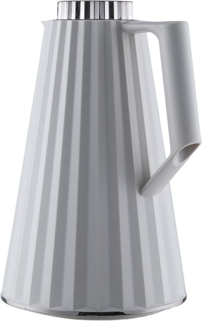 ترمس فيجو اليجانس، 1 لتر،حافظة داخلية زجاج، غطاء نيكل - رمادي فاتح product image 2