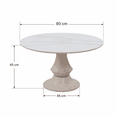 طقم طاولات سيراميك و معدن، 7 قطع - اسود بني product image 4