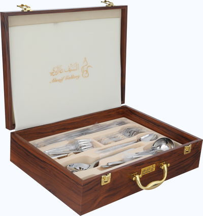 Alsaif Gallery Stainless Steel Cutlery Set, 78 Pieces - Silver product image 2