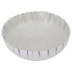 Al Saif Gallery Plated Iron Serving Bowl, 19.5 x 19.5 x 6.7 cm, Deep, Round - Light Gray product image 2