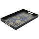 Al Saif Gallery wooden serving tray, 46 x 30 x 4 cm, rectangle - black product image 1