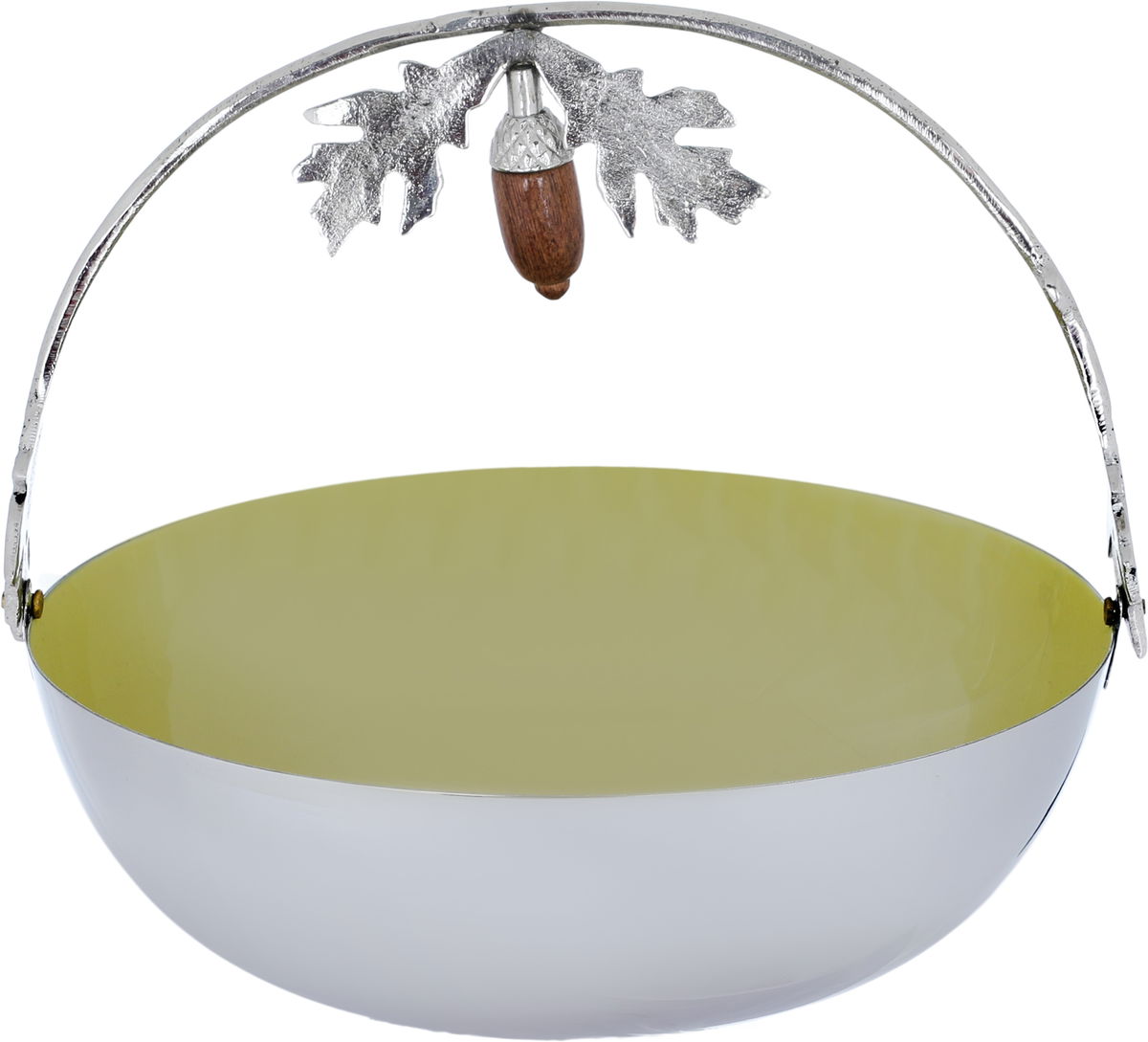 Al Saif Gallery steel serving plate, 20x6 cm, round, deep - silver product image