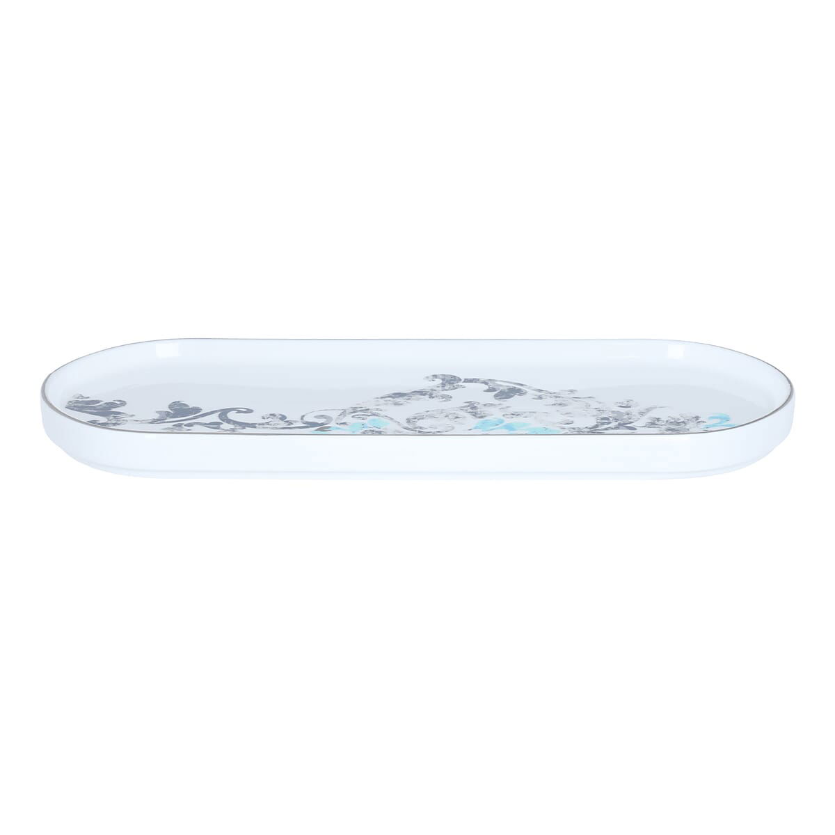 Al Saif Gallery porcelain dessert serving dish, 12 cm, oval - white product image 1