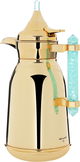 Al Saif Gallery Shahad thermos set, 1 liter, crystal handle, thermal glass inner case, steel outer case - gold product image 5