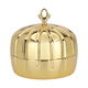 Steel Al Saif Gallery date, round, with lid - gold product image 1
