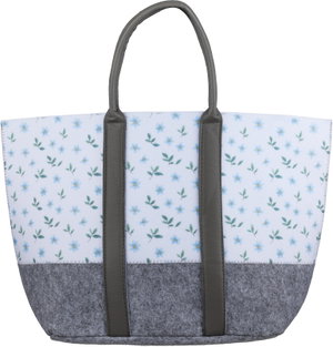 Al Saif Gallery fabric thermos bag, 35x20x35 cm, floral pattern - Grey white product image 2