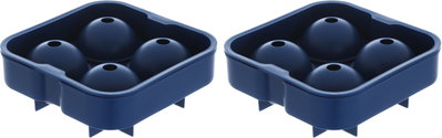 saif so plastic ice cube tray, 12 x 12 x 5 cm, 2 pieces - blue product image 2
