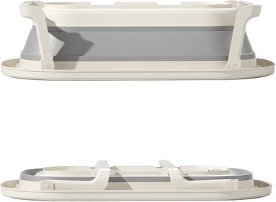 Fun Moment Baby bathtub, 5 in 1, foldable, with temperature sensor - gray beige product image 2