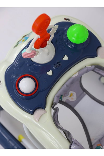 مشاية اطفال فان مومونت، قابلة للتعديل، مزودة بألعاب - ازرق product image 3