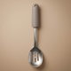 Al Saif Gallery Stainless steel food stirring spoon, plastic, gray handle, 32x7 cm - Silver Cappuccino product image 1
