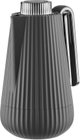 Glory Sumo Thermos, 1 liter, nickel handle, glass interior, push-button - dark gray glossy black product image 4