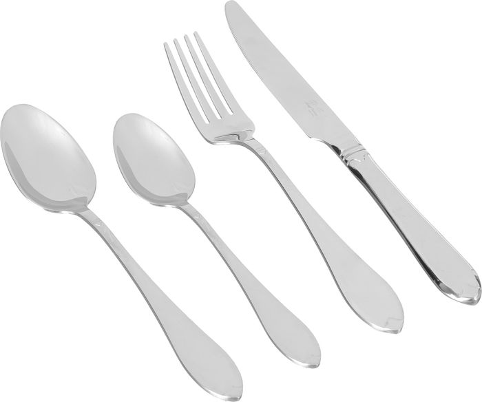 طقم أدوات مائدة استيل السيف غاليري، 24 قطعة - فضي product image 1