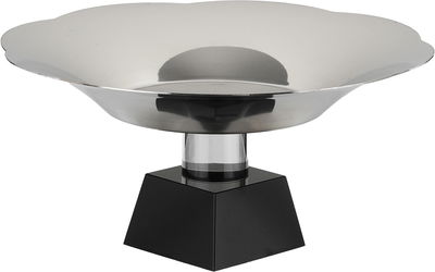Al Saif Gallery Steel serving stand, 20x20x10 cm, base - black and silver product image 2