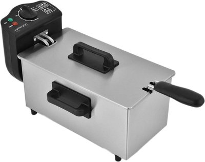 قلاية زيت تايفون، 2000 واط، 3 لتر، TY-04-001 - فضي اسود product image 1