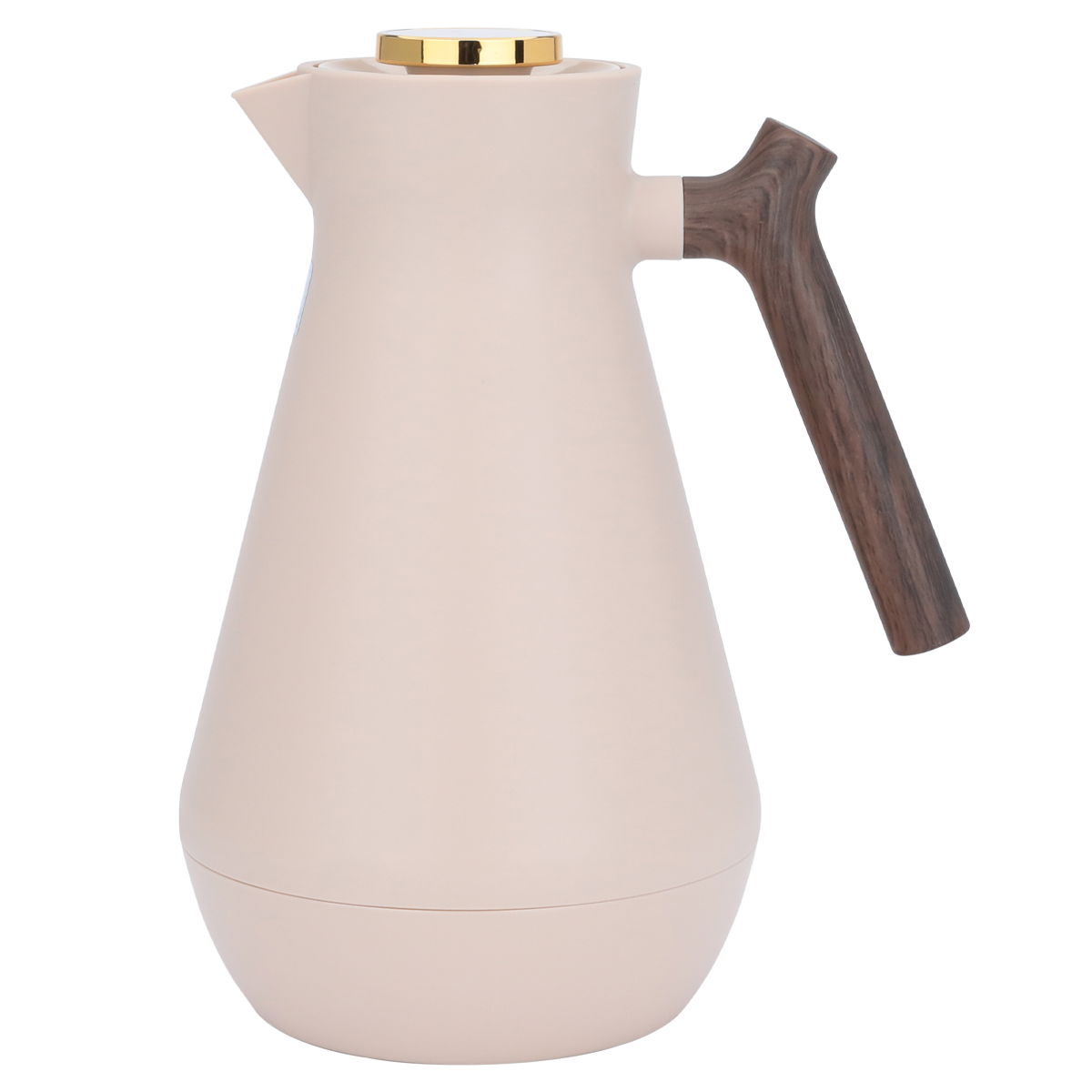 Everest Amada Al Saif Gallery thermos, 1.5 liters, thermal glass inner container, plastic outer shell, wooden handle - light brown product image 3