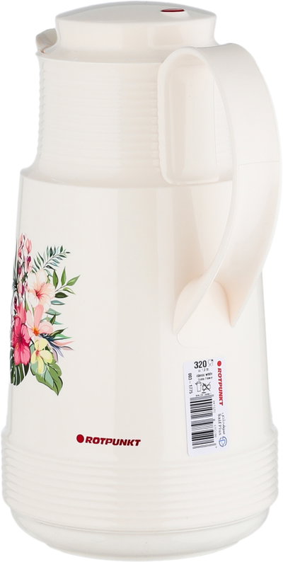 ترمس روتبونكت، 1 لتر، حافظة داخلية زجاج، هيكل خارجي بلاستيك - كريمي product image 3